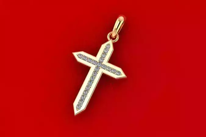 Cross Art Pendant