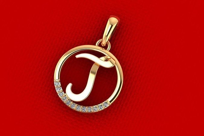J Diamond Pendant PPD125DIA