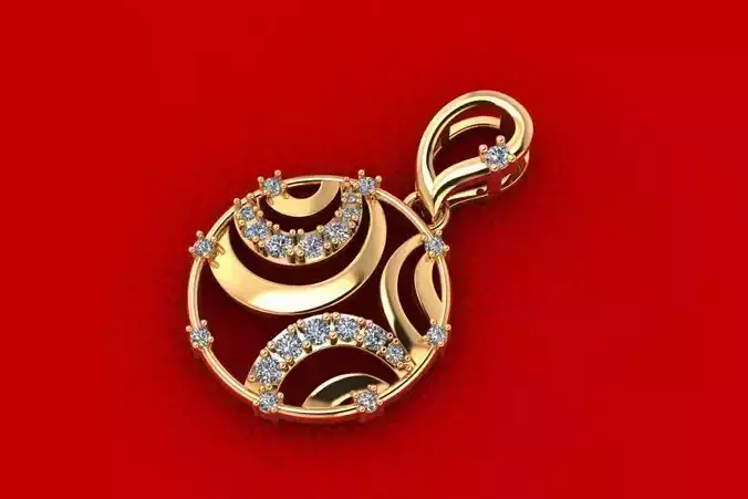 Round Diamond Pendant