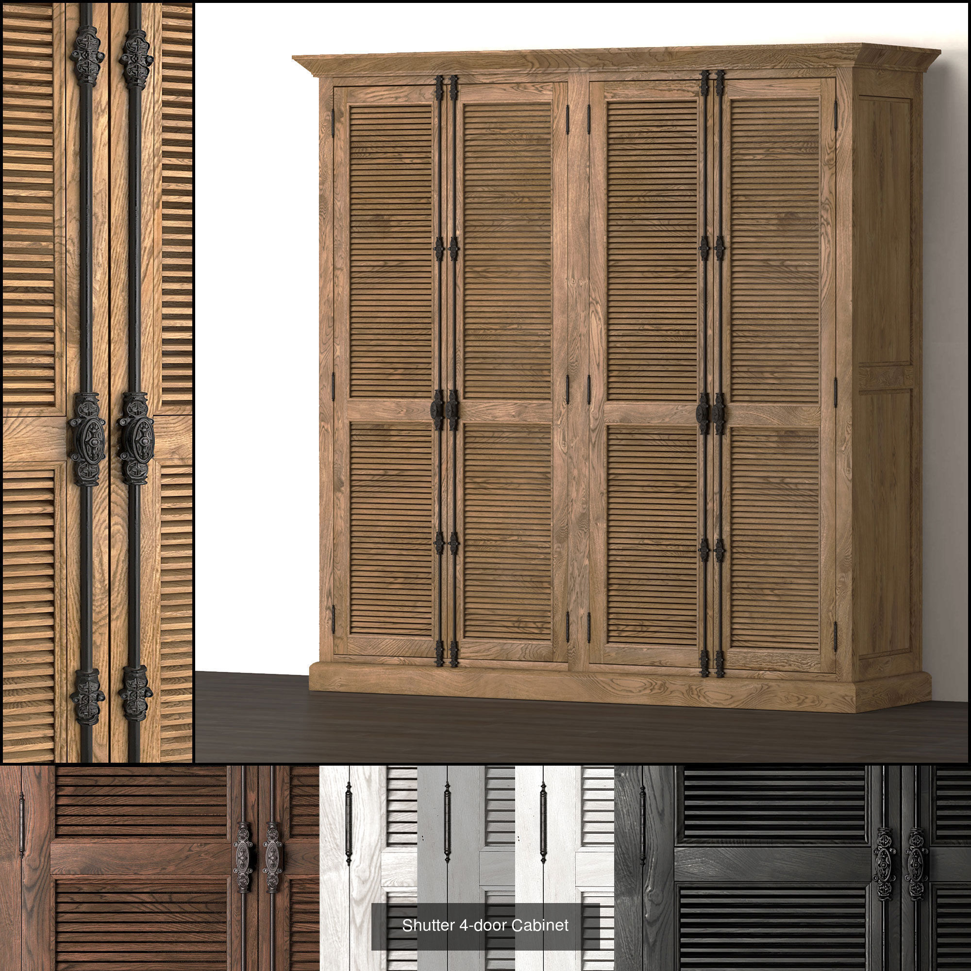 Shutter Cabinets 3D Model Collection_5