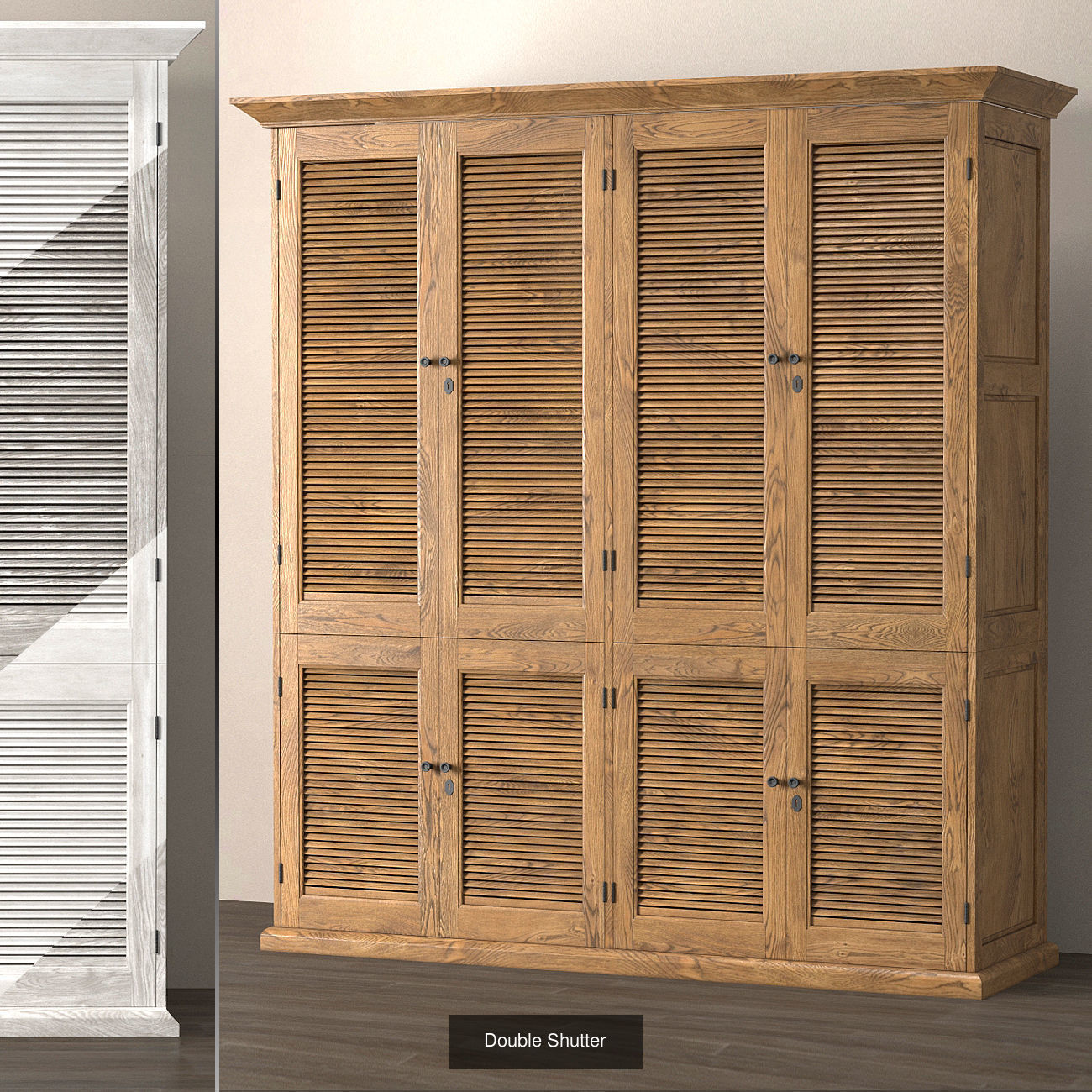 Shutter Cabinets 3D Model Collection_1