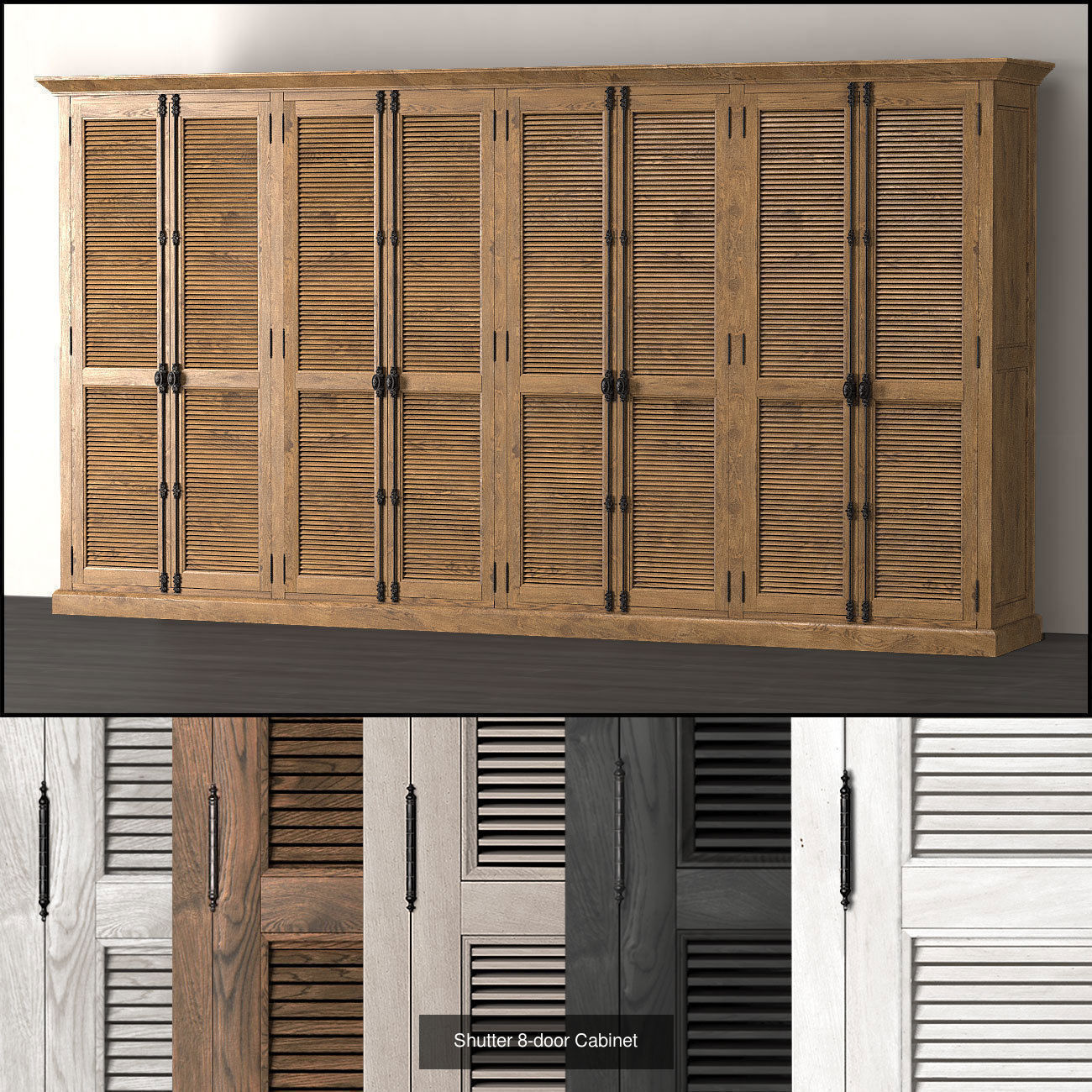 Shutter Cabinets 3D Model Collection_4