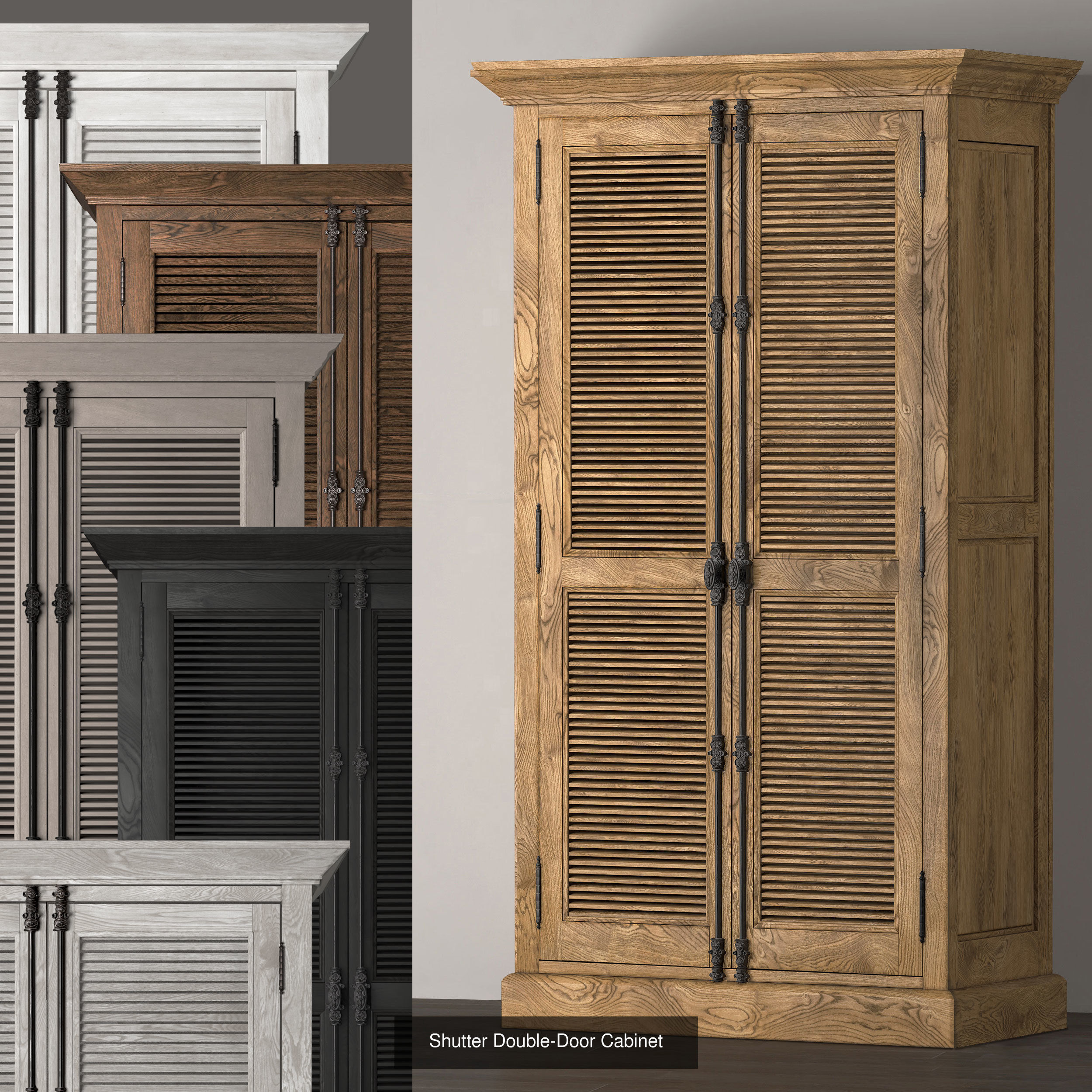 Shutter Cabinets 3D Model Collection_2