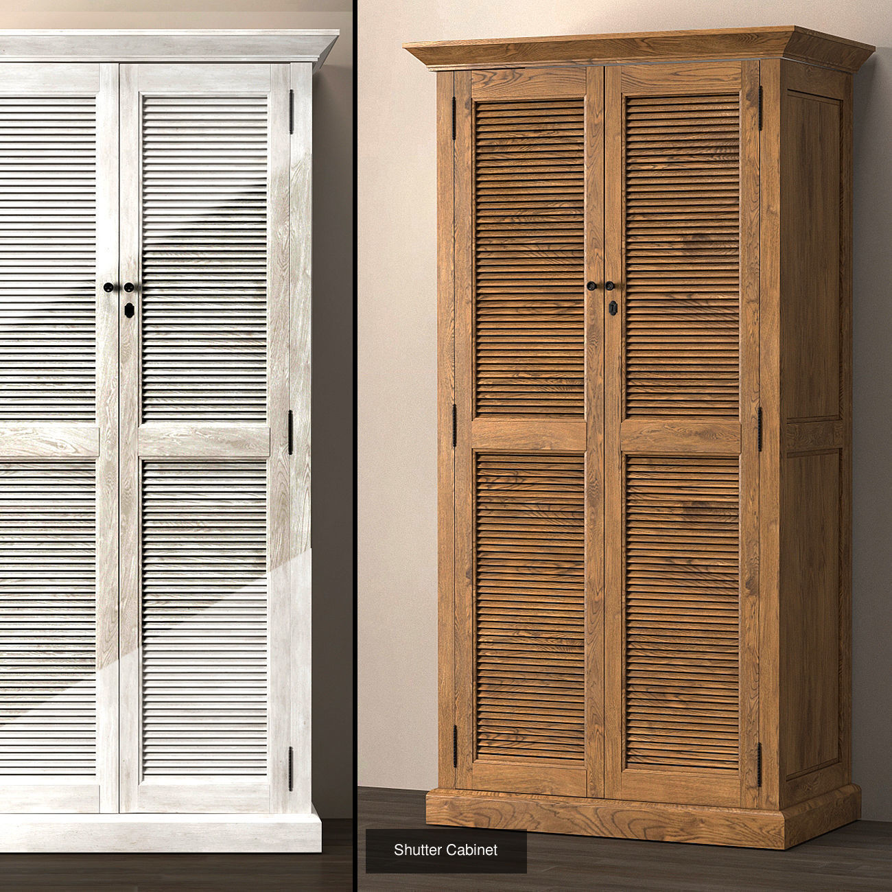 Shutter Cabinets 3D Model Collection_3
