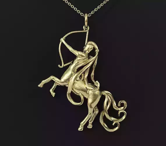 Sagittarius Zodiac Pendant 3D print model