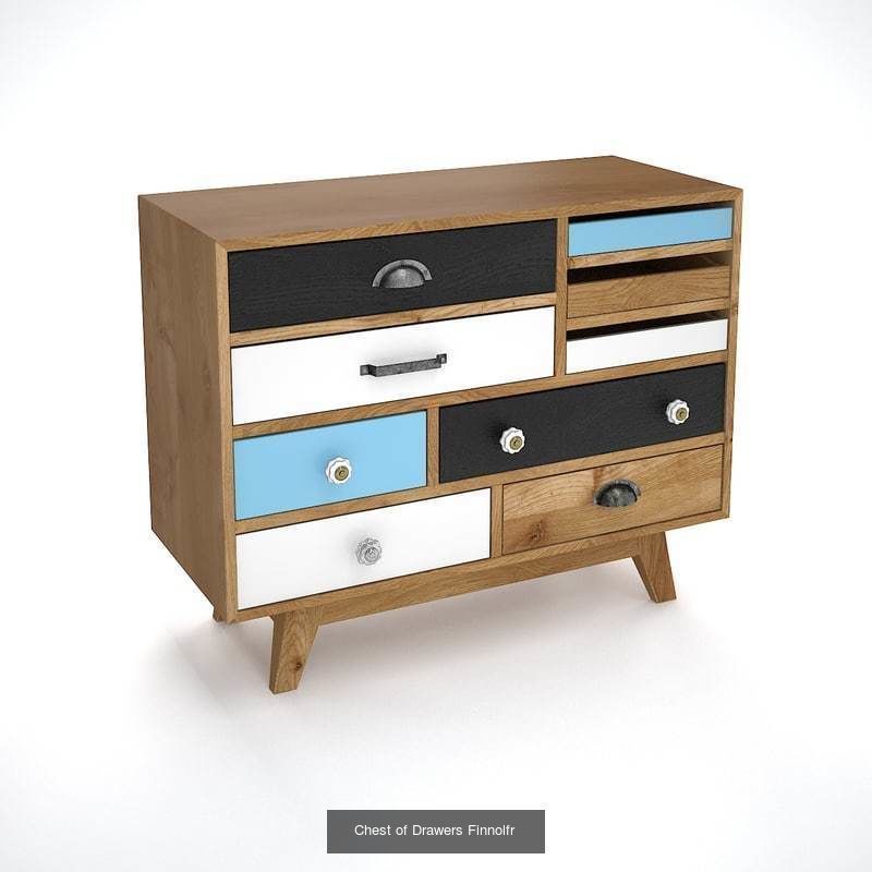 Chests-of-drawers in Scandinavian style 3D Model Collection