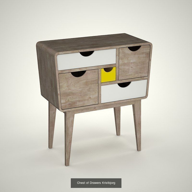 Chests-of-drawers in Scandinavian style 3D Model Collection