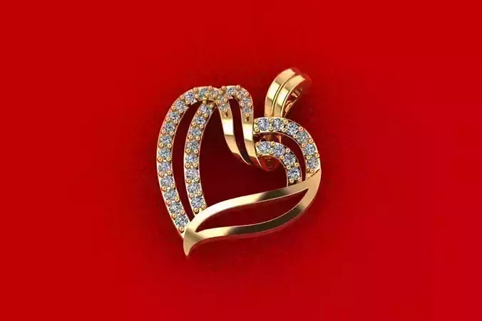 PPD-239-DIA Heart Pendant