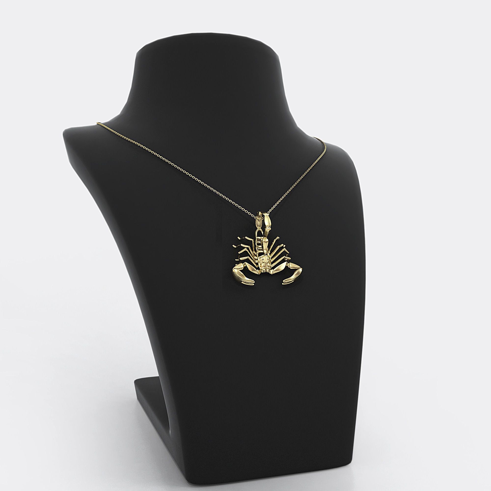 Scorpio Zodiac Pendant 3D print model_1