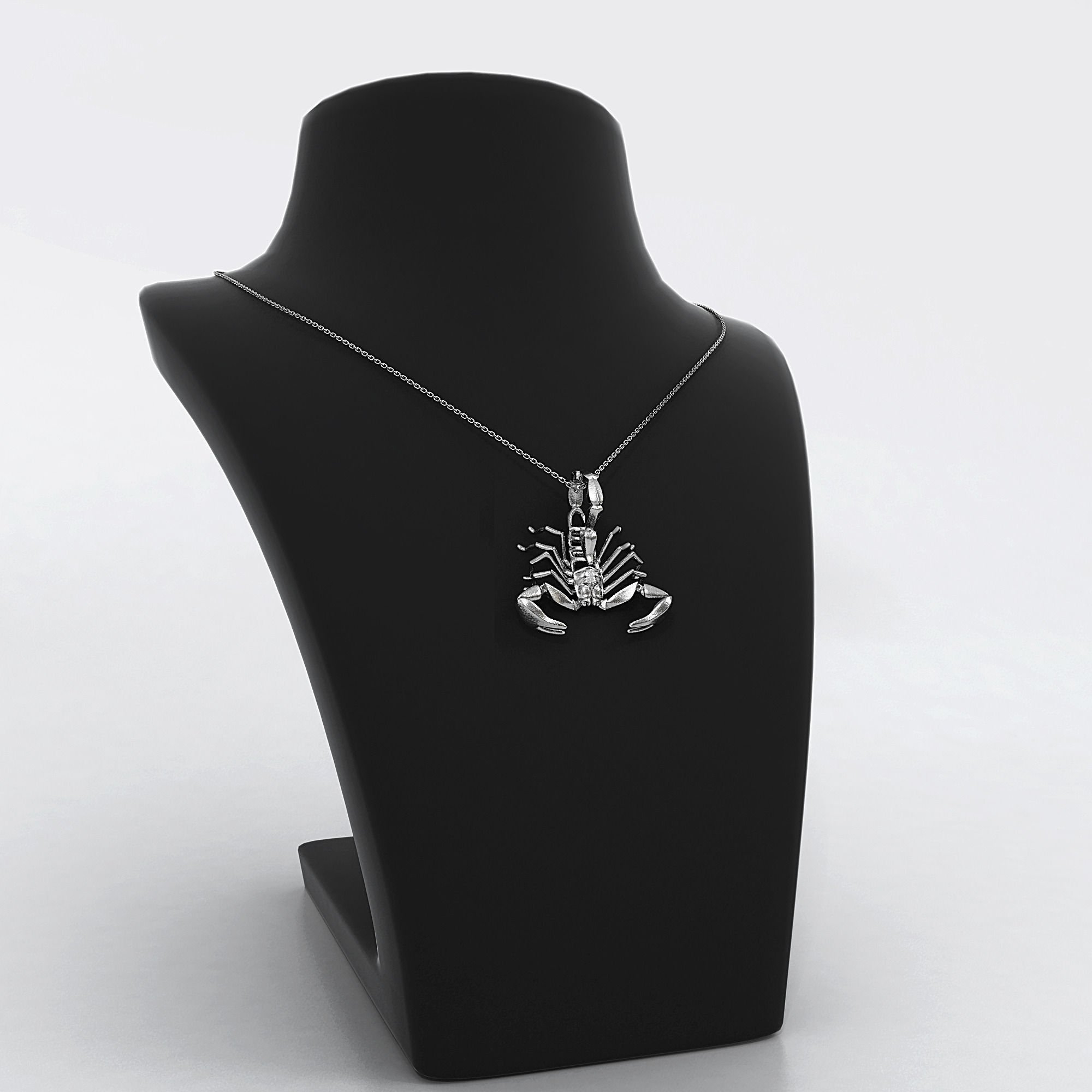 Scorpio Zodiac Pendant 3D print model_3