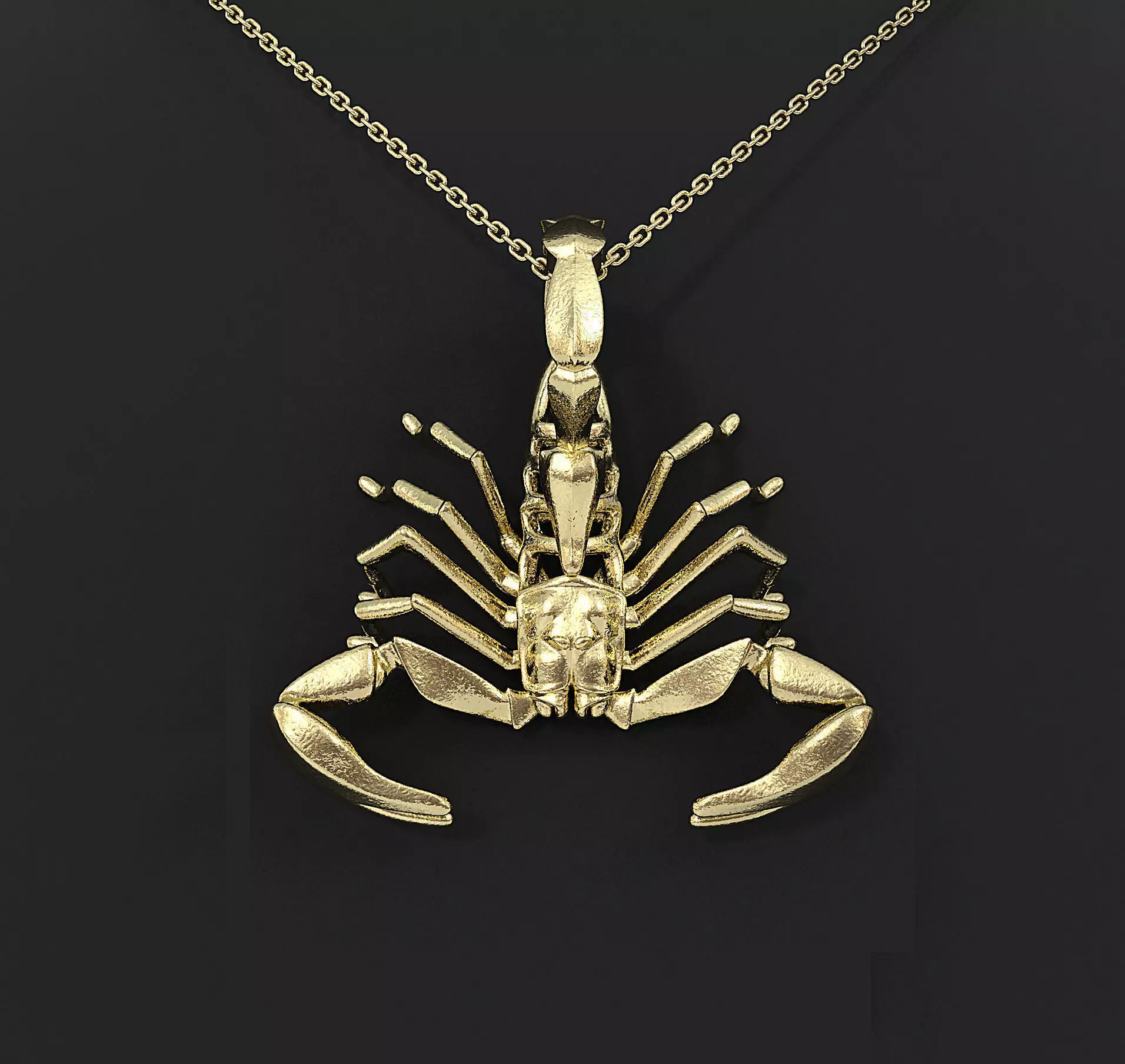 Scorpio Zodiac Pendant 3D print model_0