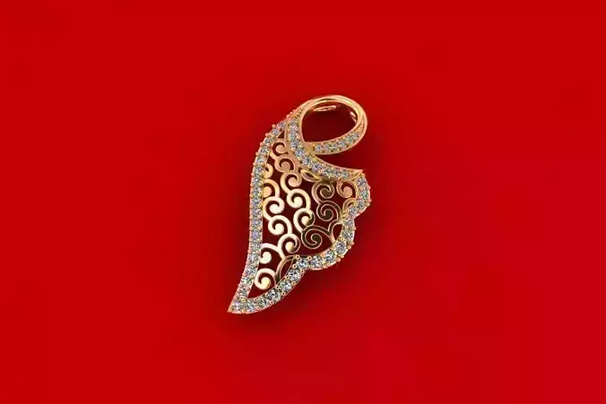 PPD-274-DIA Art Precious Pendant 3D print model