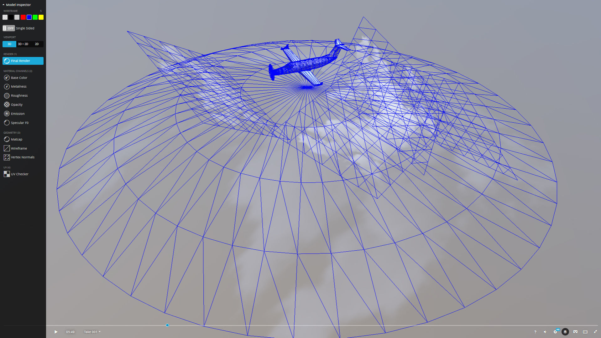 Cessna Textron Denali Low-poly 3D model_11