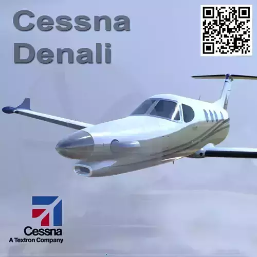 Cessna Textron Denali Low-poly 3D model