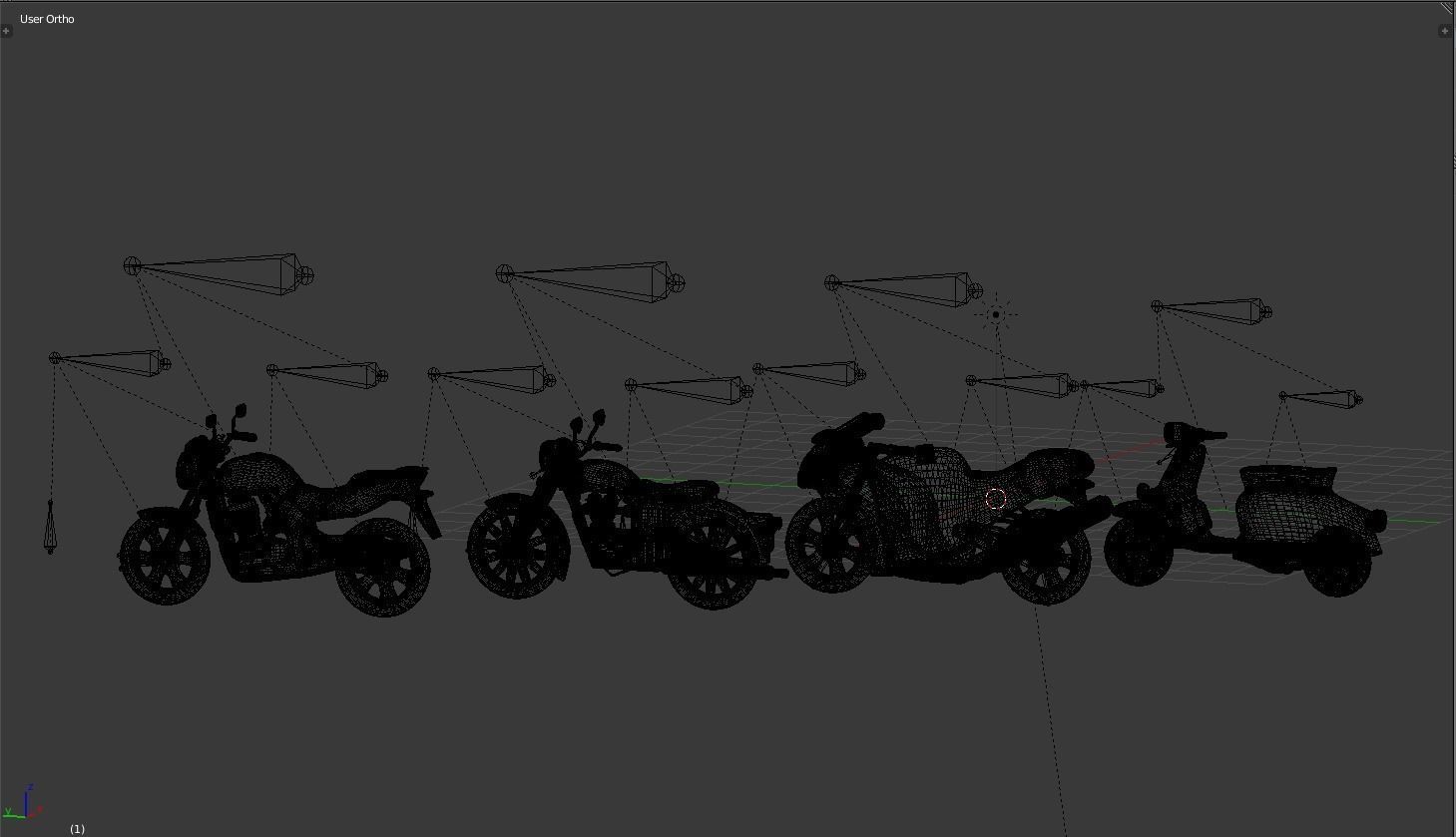 BIKES PACK Low-poly 3D model_9