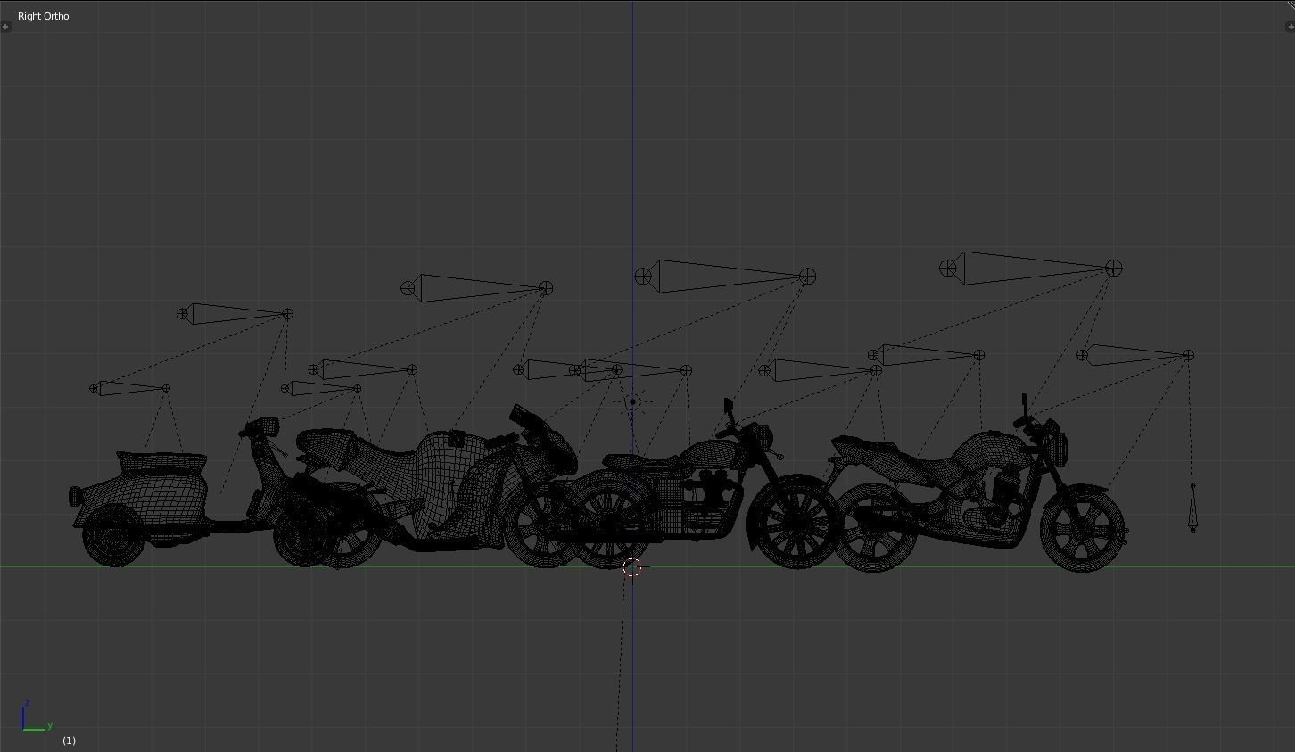BIKES PACK Low-poly 3D model_8