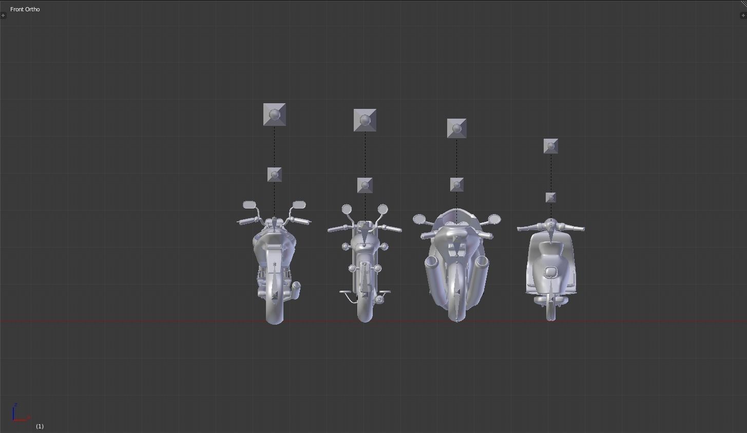 BIKES PACK Low-poly 3D model_6