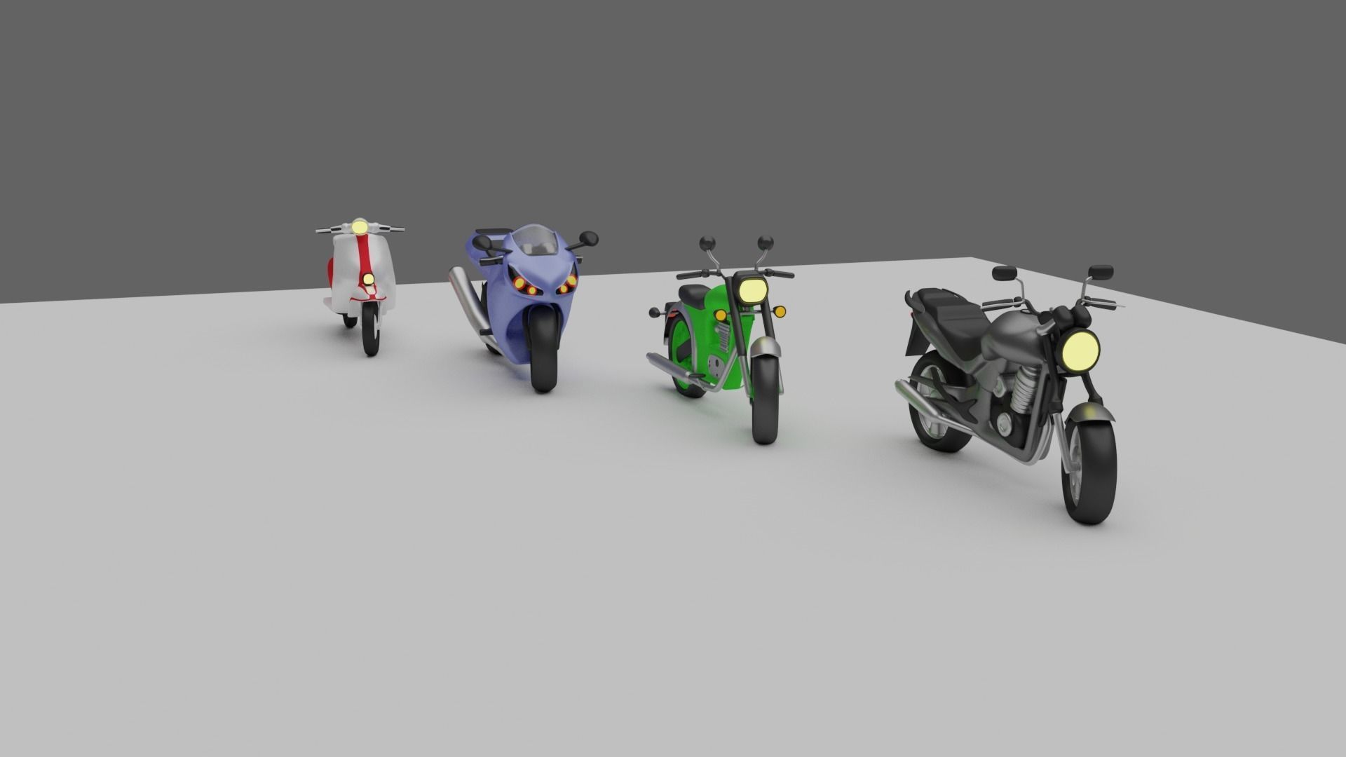 BIKES PACK Low-poly 3D model_3