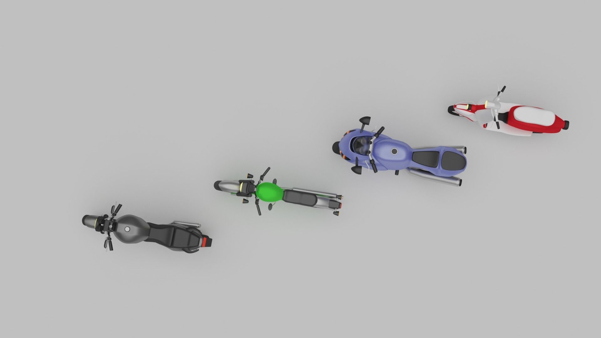 BIKES PACK Low-poly 3D model_1