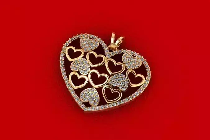 Heart Pendant R232