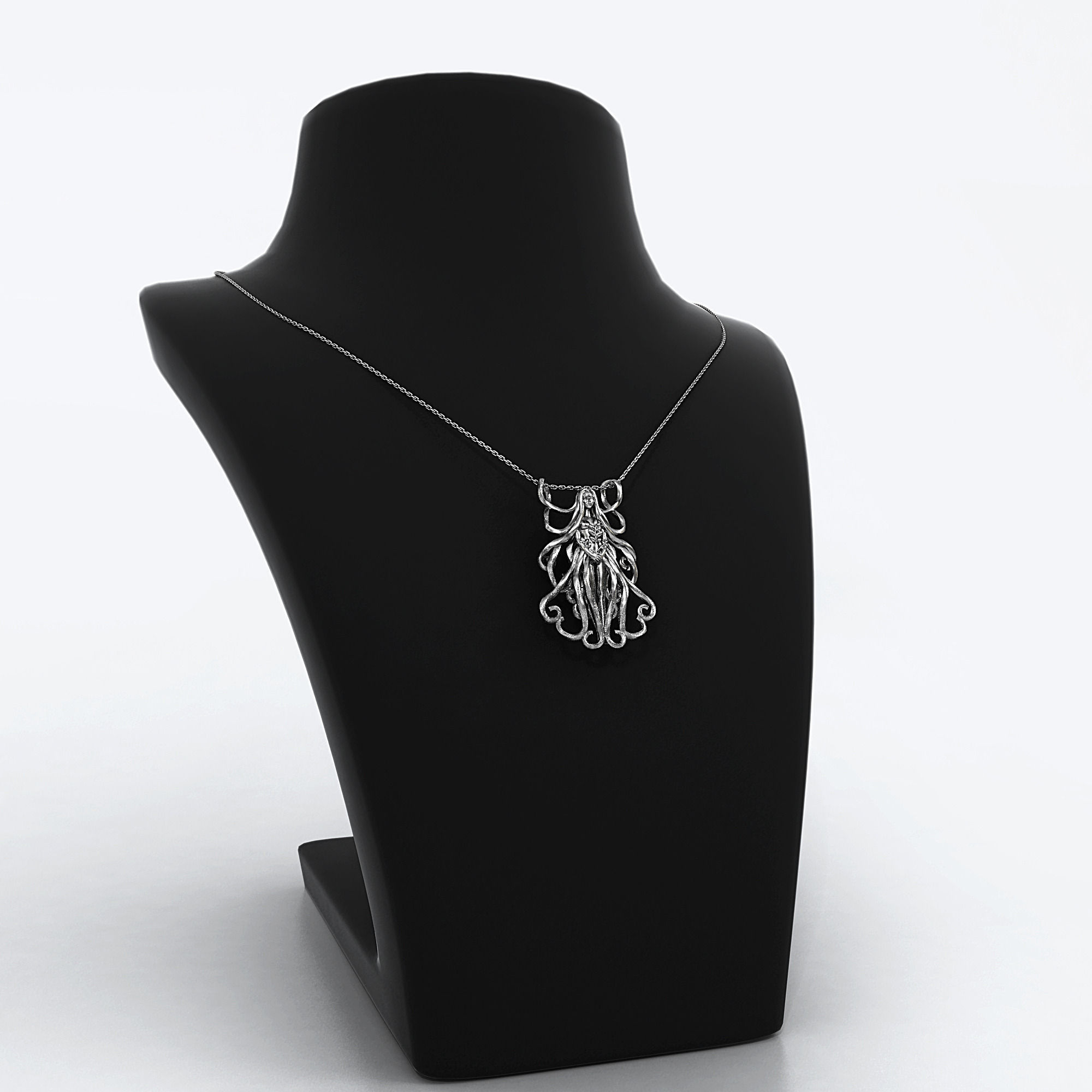 Virgo Zodiac Pendant 3D print model_3