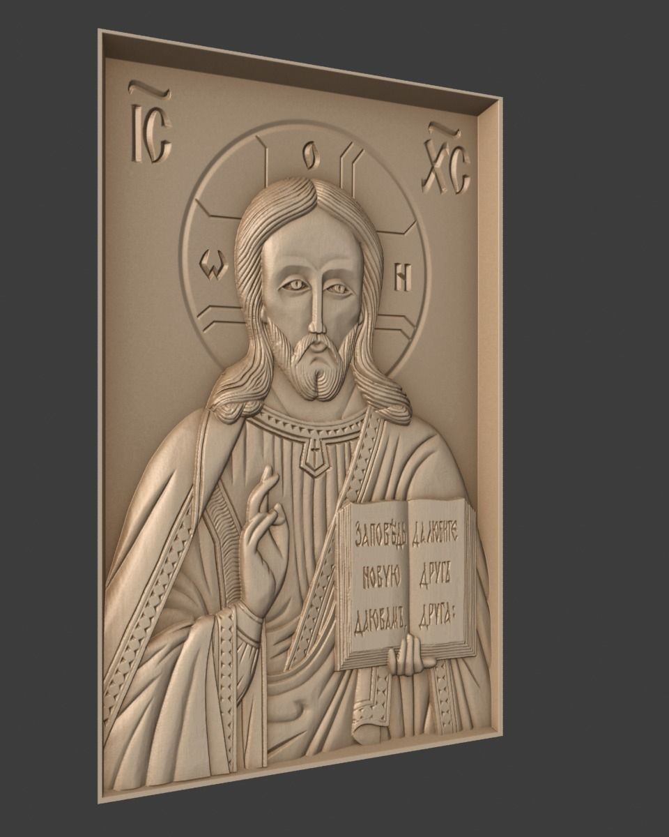 Orthodox Christian Icon of Christ 3D print model_1