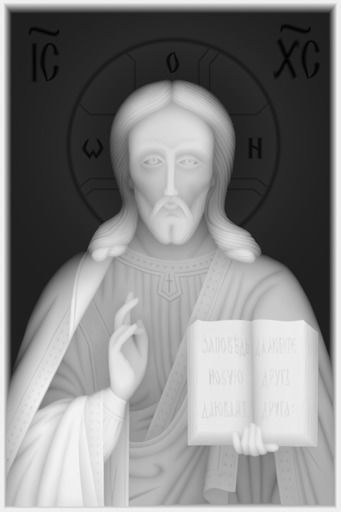 Orthodox Christian Icon of Christ 3D print model_3
