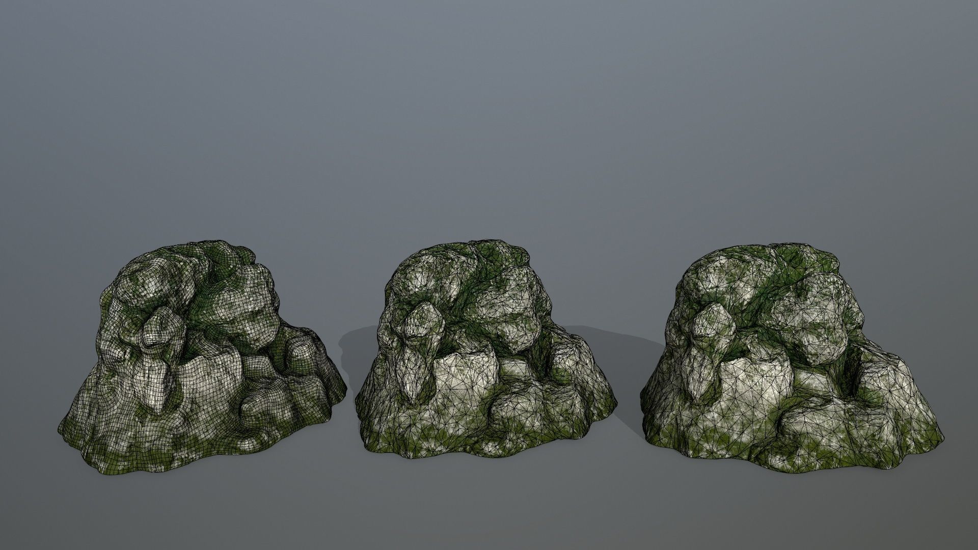 rocks rock Low-poly 3D model_12