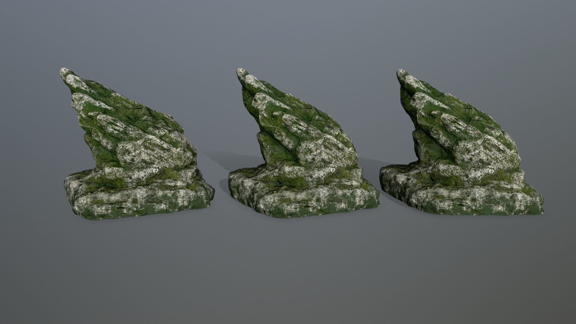 rocks rock Low-poly 3D model_21