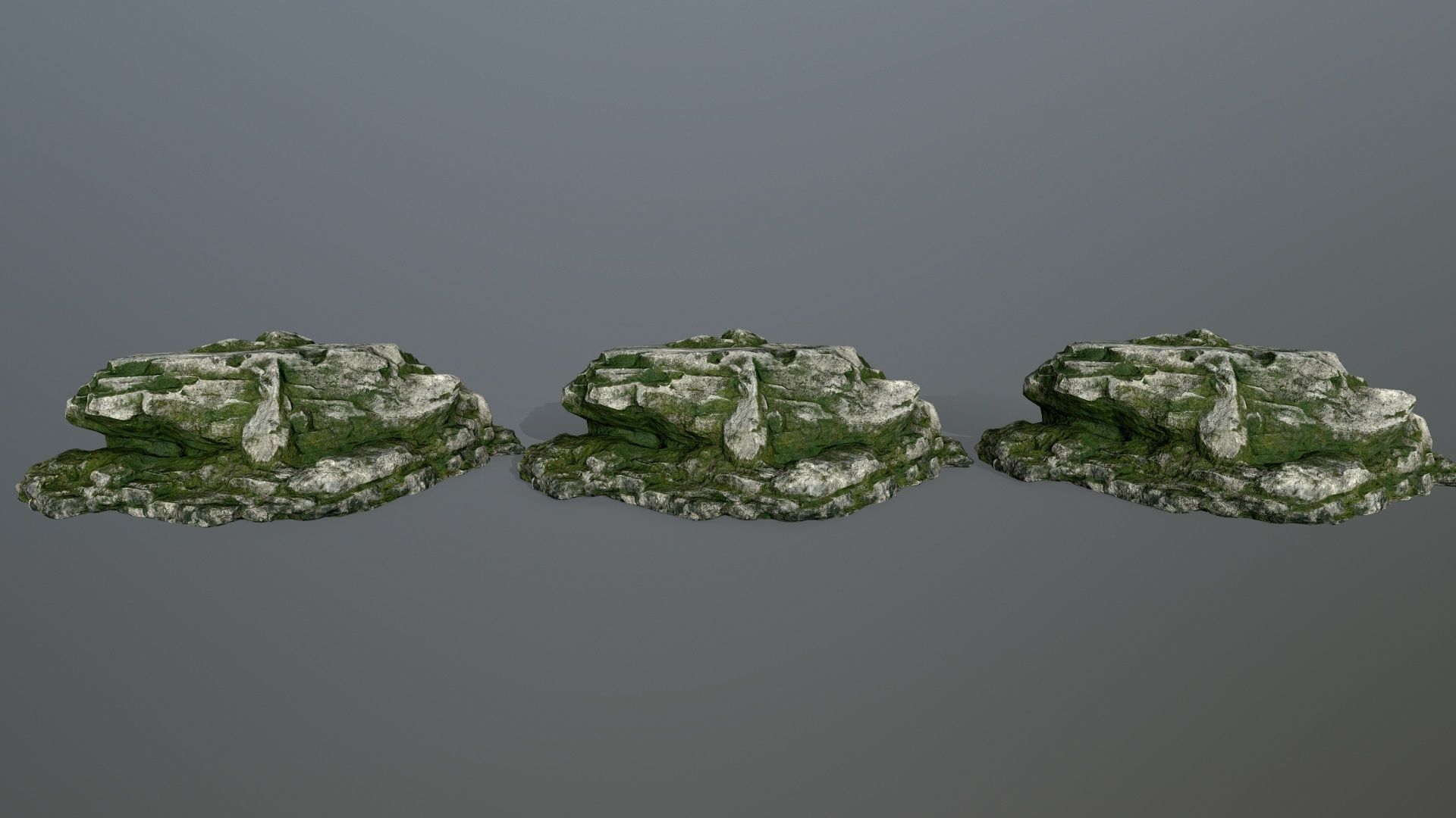 rocks rock Low-poly 3D model_19