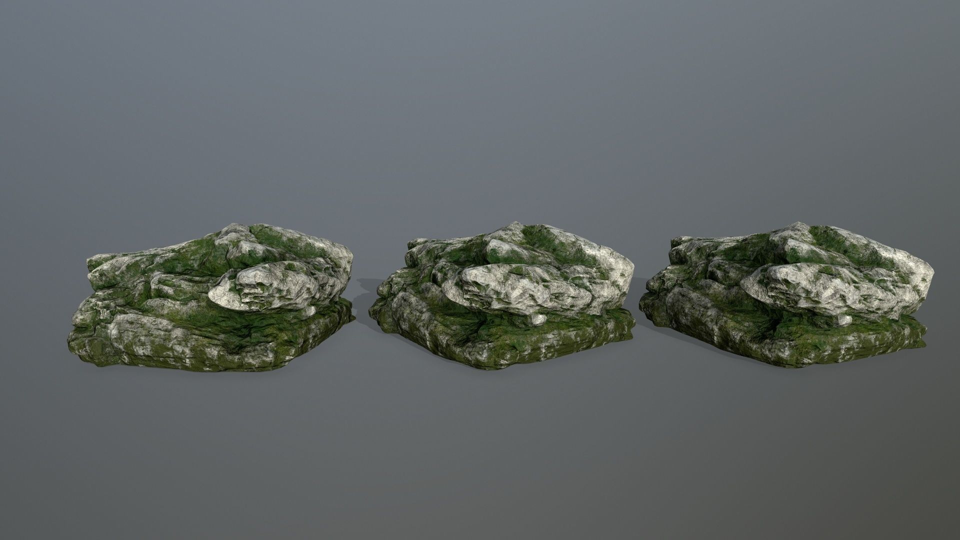 rocks rock Low-poly 3D model_17