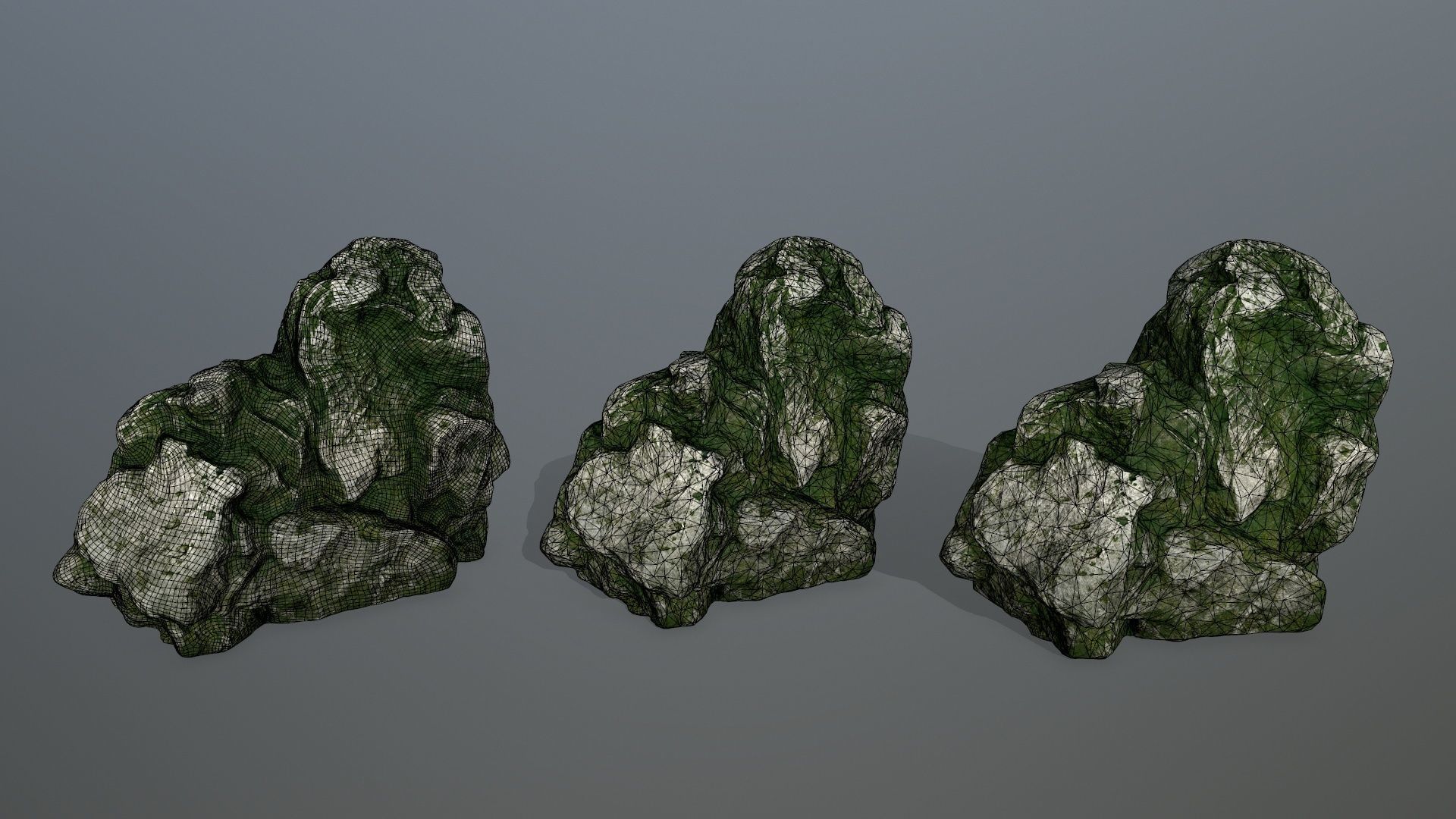 rocks rock Low-poly 3D model_24