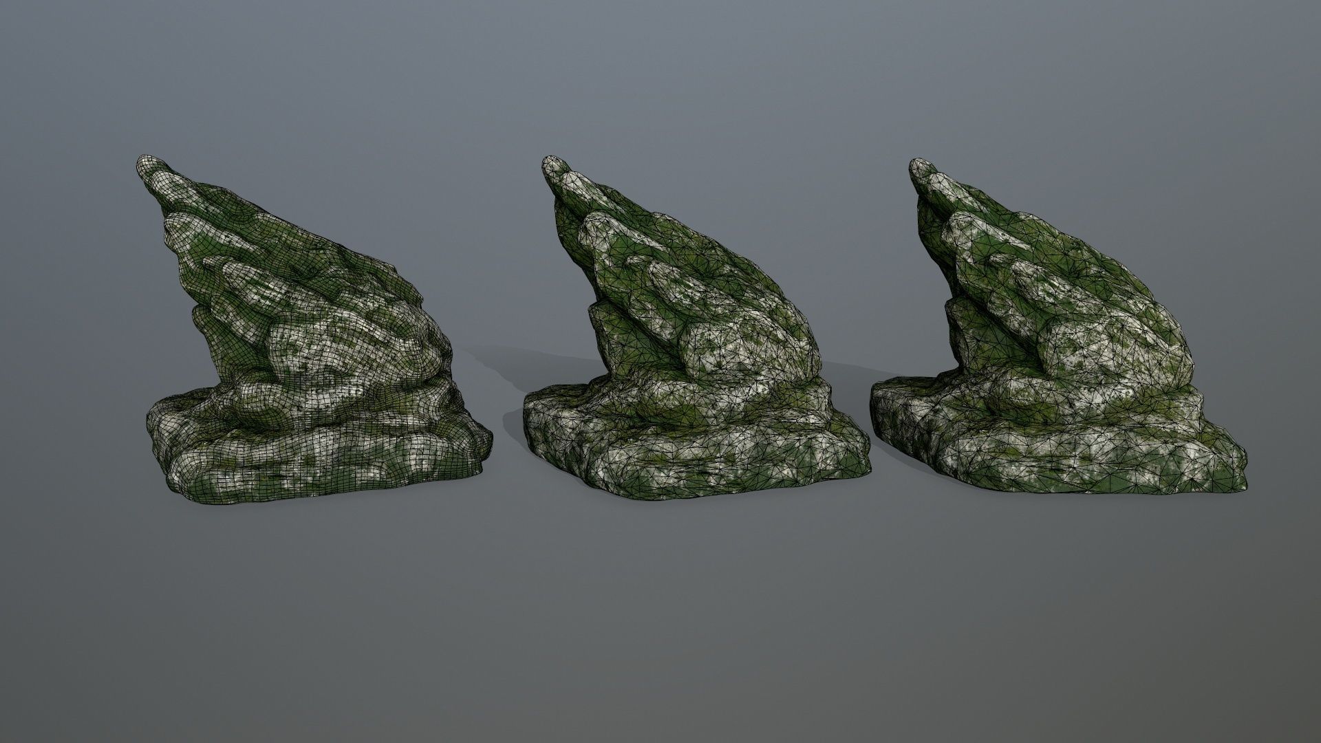 rocks rock Low-poly 3D model_22