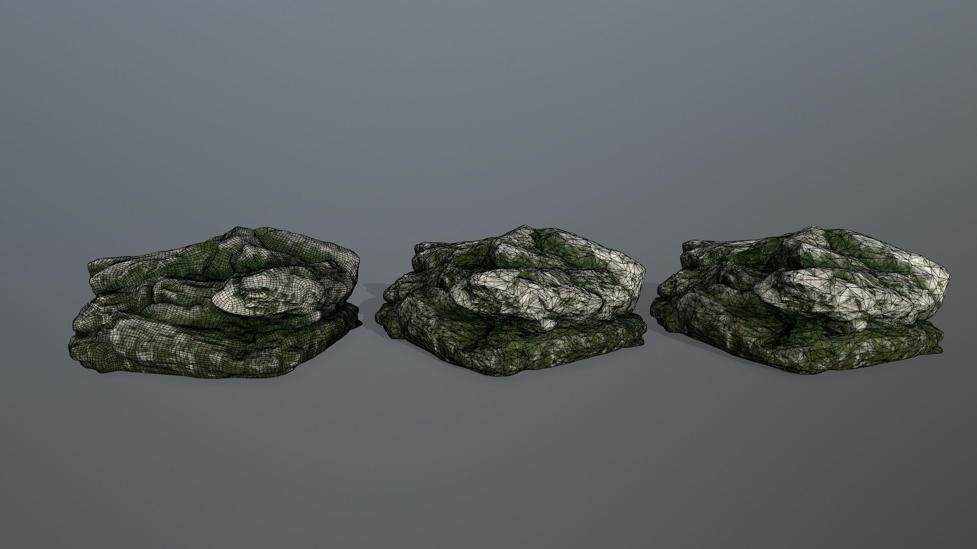 rocks rock Low-poly 3D model_18