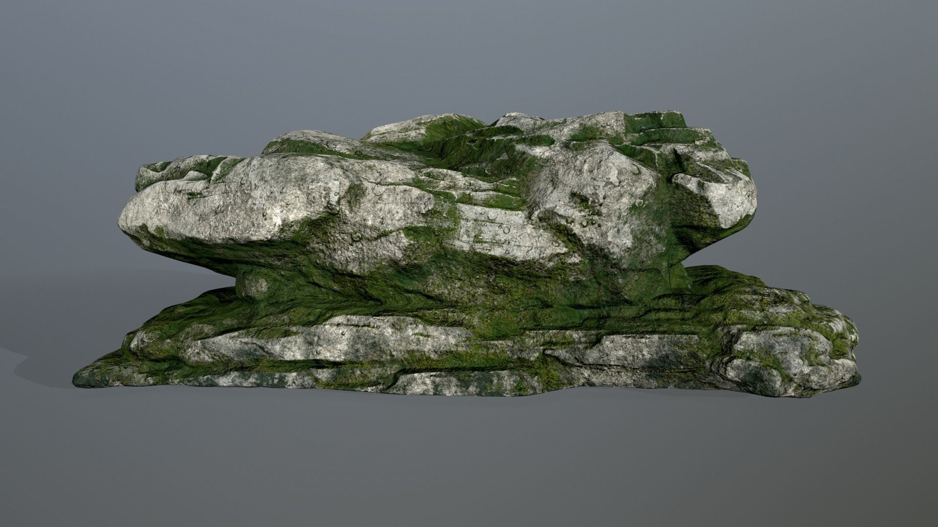 rocks rock Low-poly 3D model_1