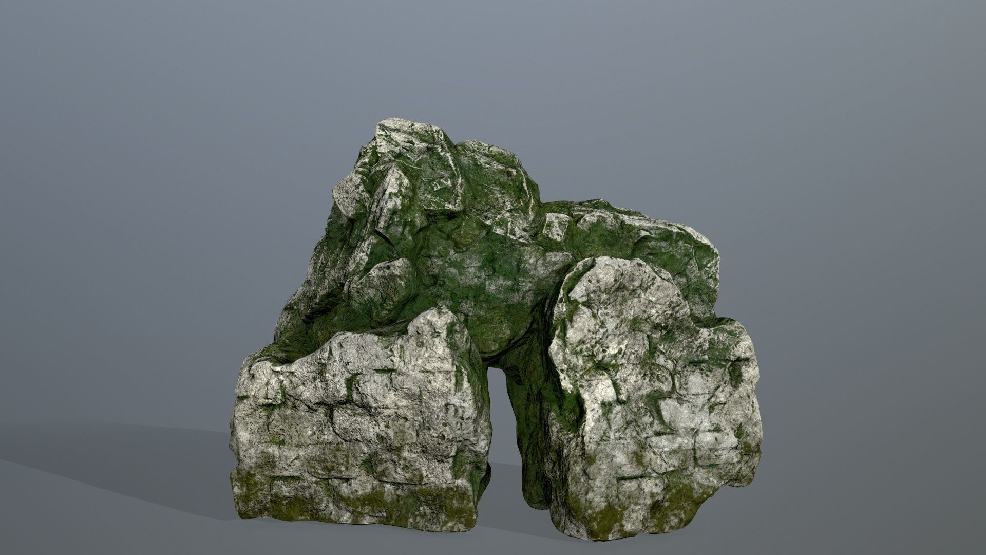rocks rock Low-poly 3D model_9