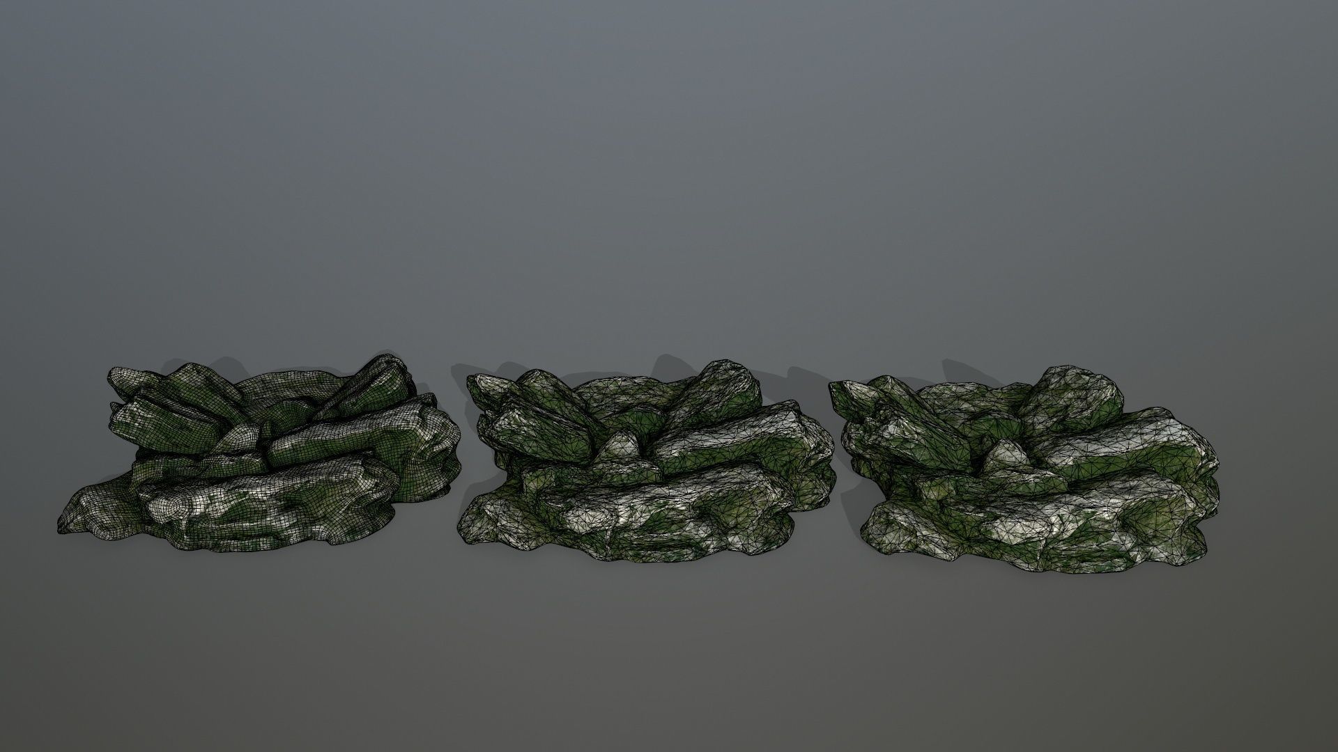 rocks rock Low-poly 3D model_16