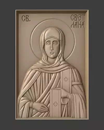 Orthodox Christian icon of Saint Svetlana