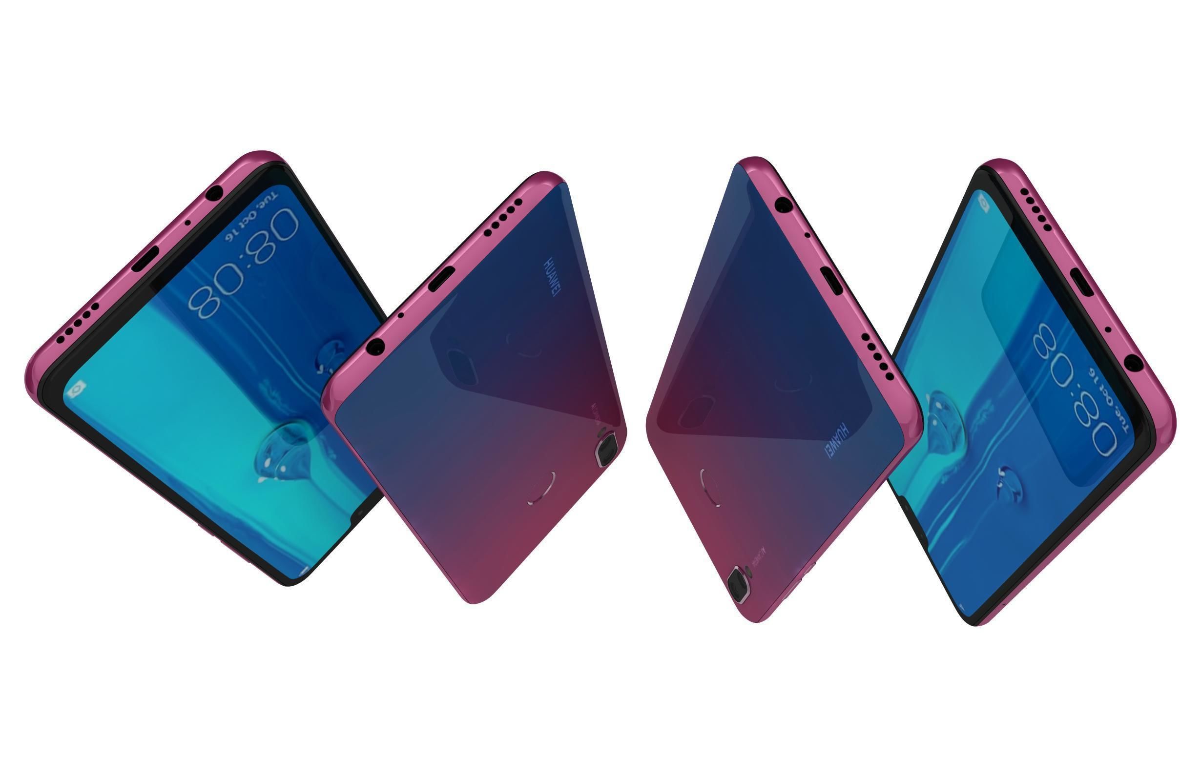 Huawei Y9 2019 Twilght 3D model_3