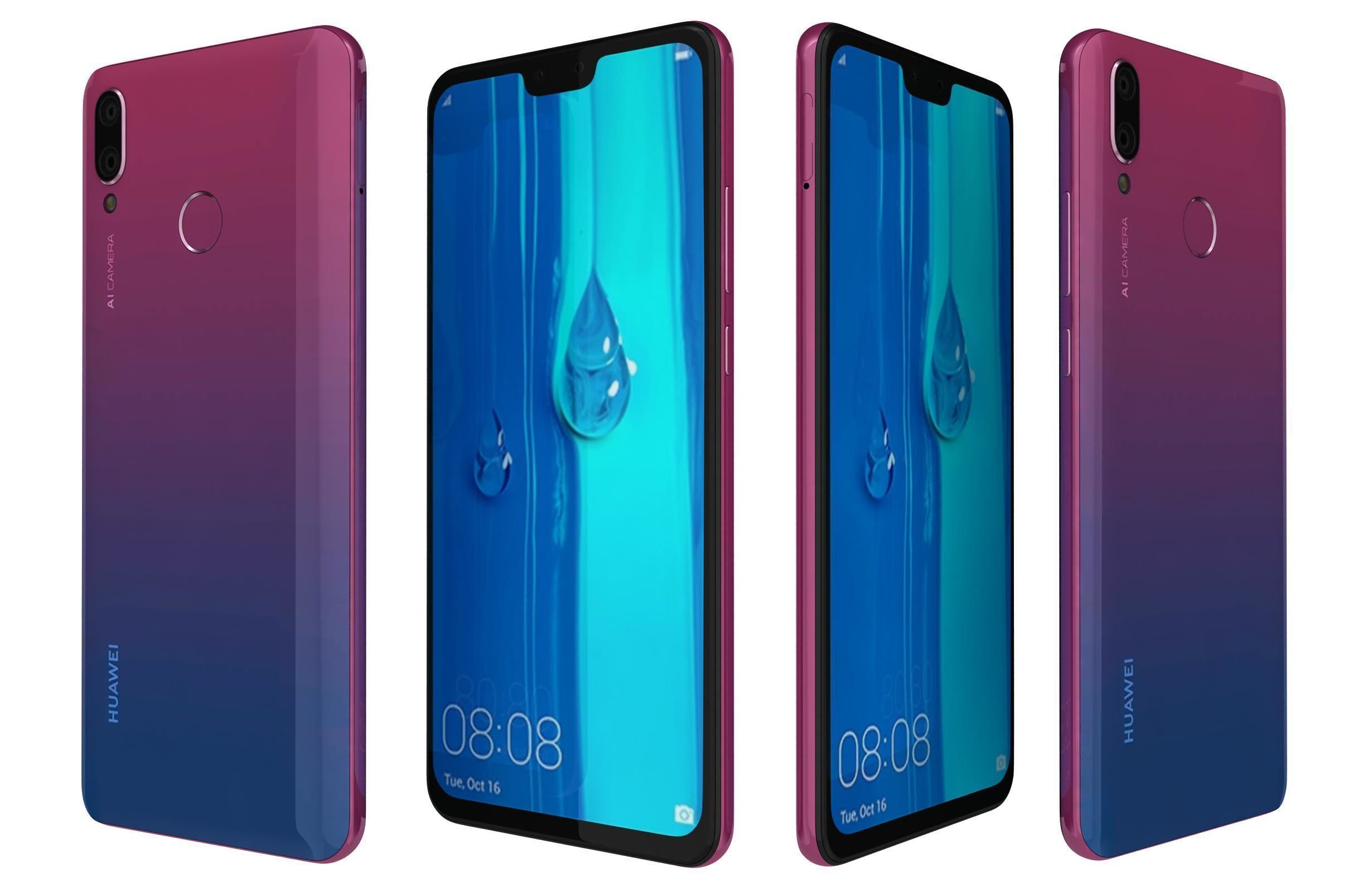 Huawei Y9 2019 Twilght 3D model_1