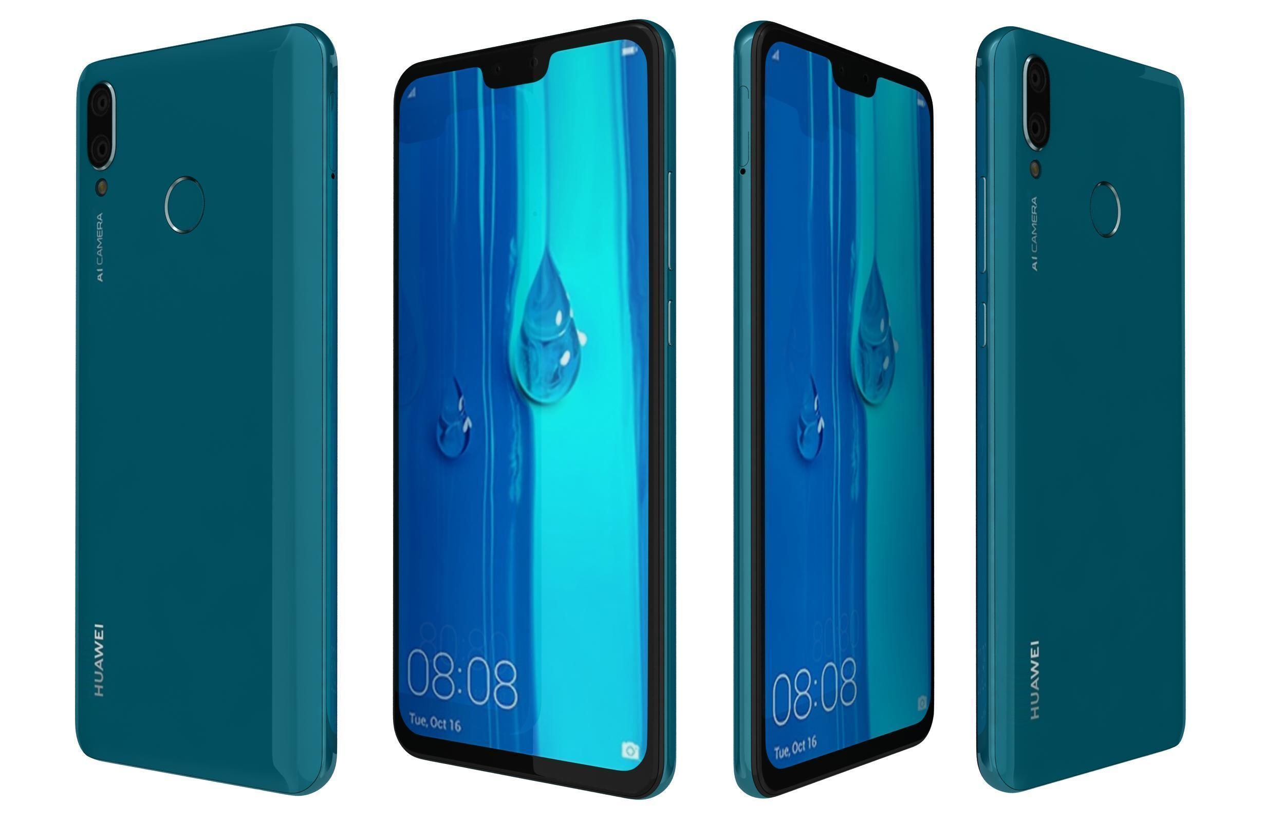 Huawei Y9 2019 All Colors 3D model_4