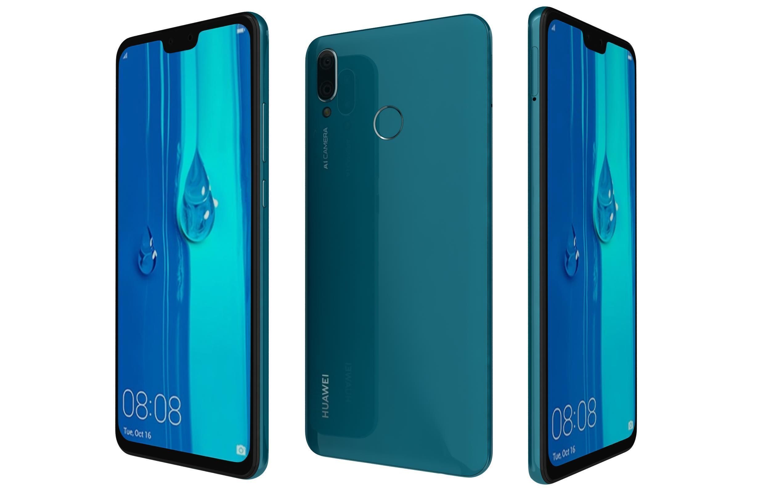 Huawei Y9 2019 All Colors 3D model_2