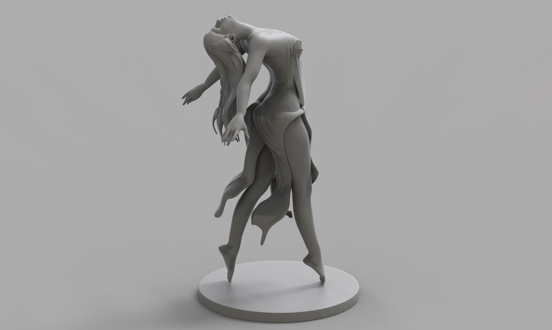 Dancing Woman 3D print model_3