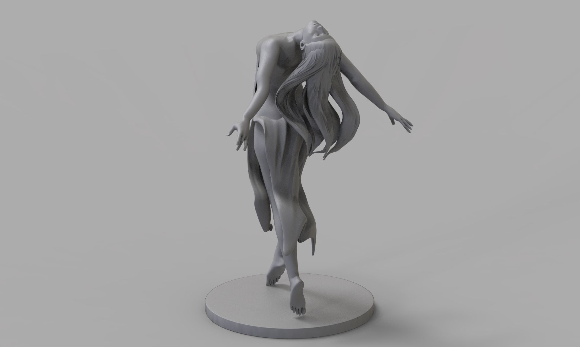 Dancing Woman 3D print model_2