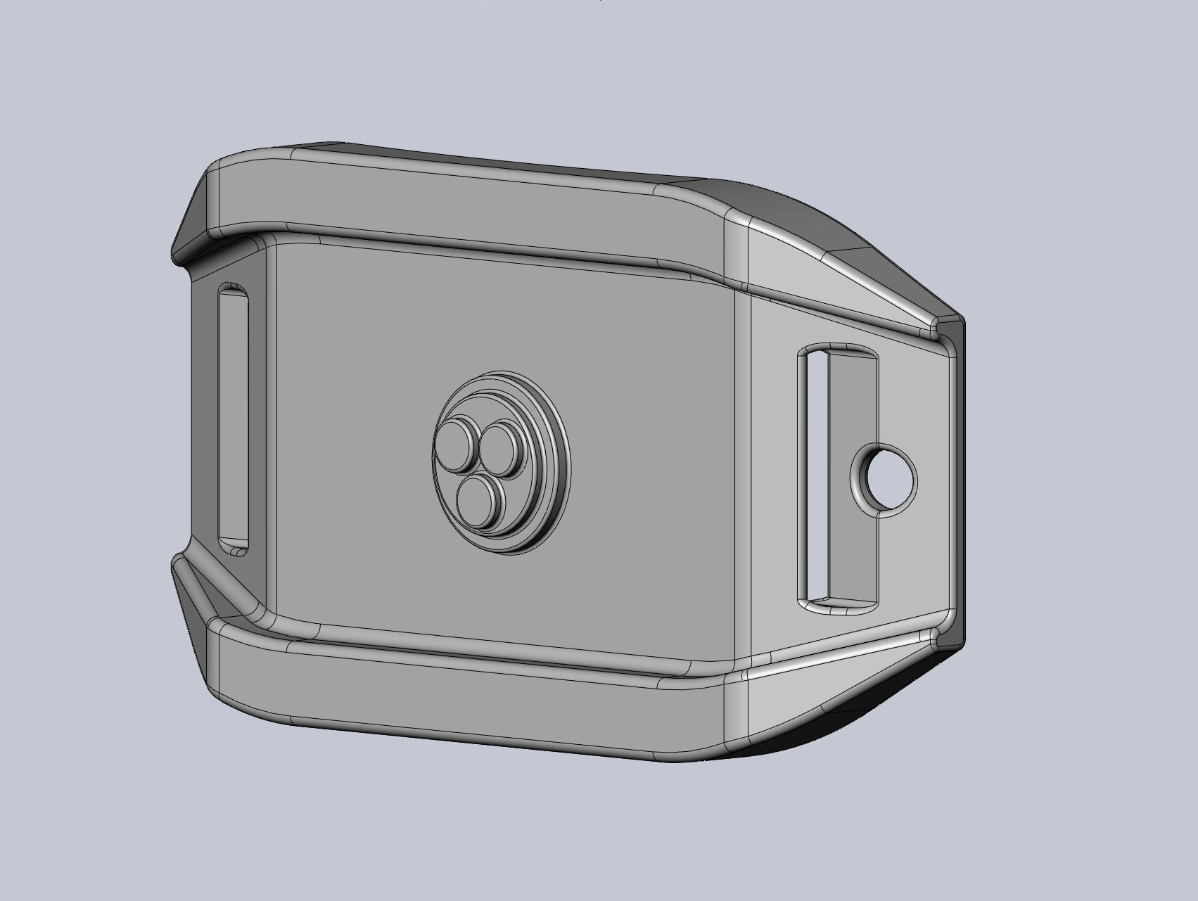 Star Wars Imperial Officer Beltpiece Printable Model 3D print model_10