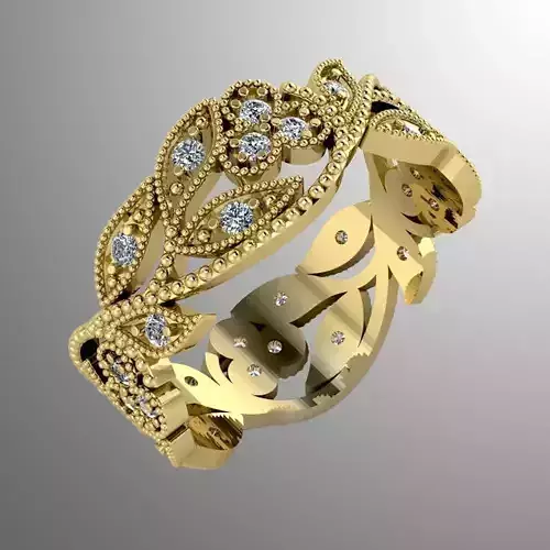 Ring k 2 elegant gold with diamonds