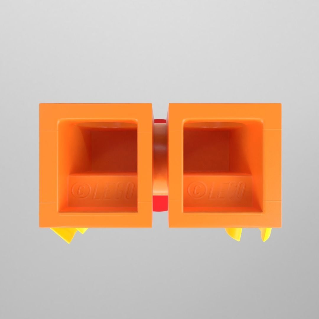 LEGO minifigure - Construction worker 3D model_5