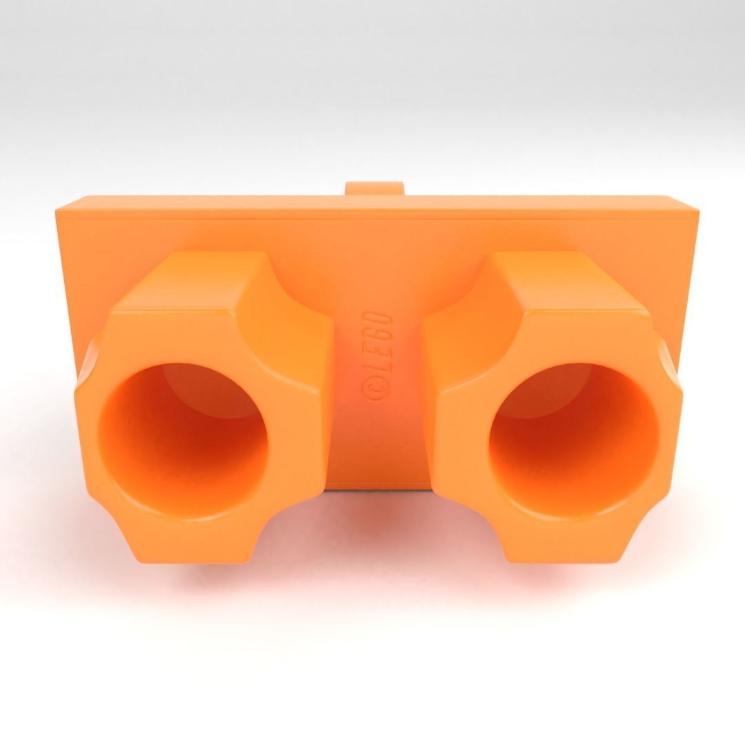 LEGO minifigure - Construction worker 3D model_18