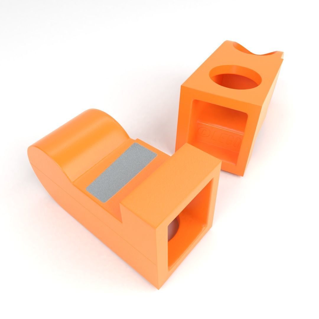 LEGO minifigure - Construction worker 3D model_19