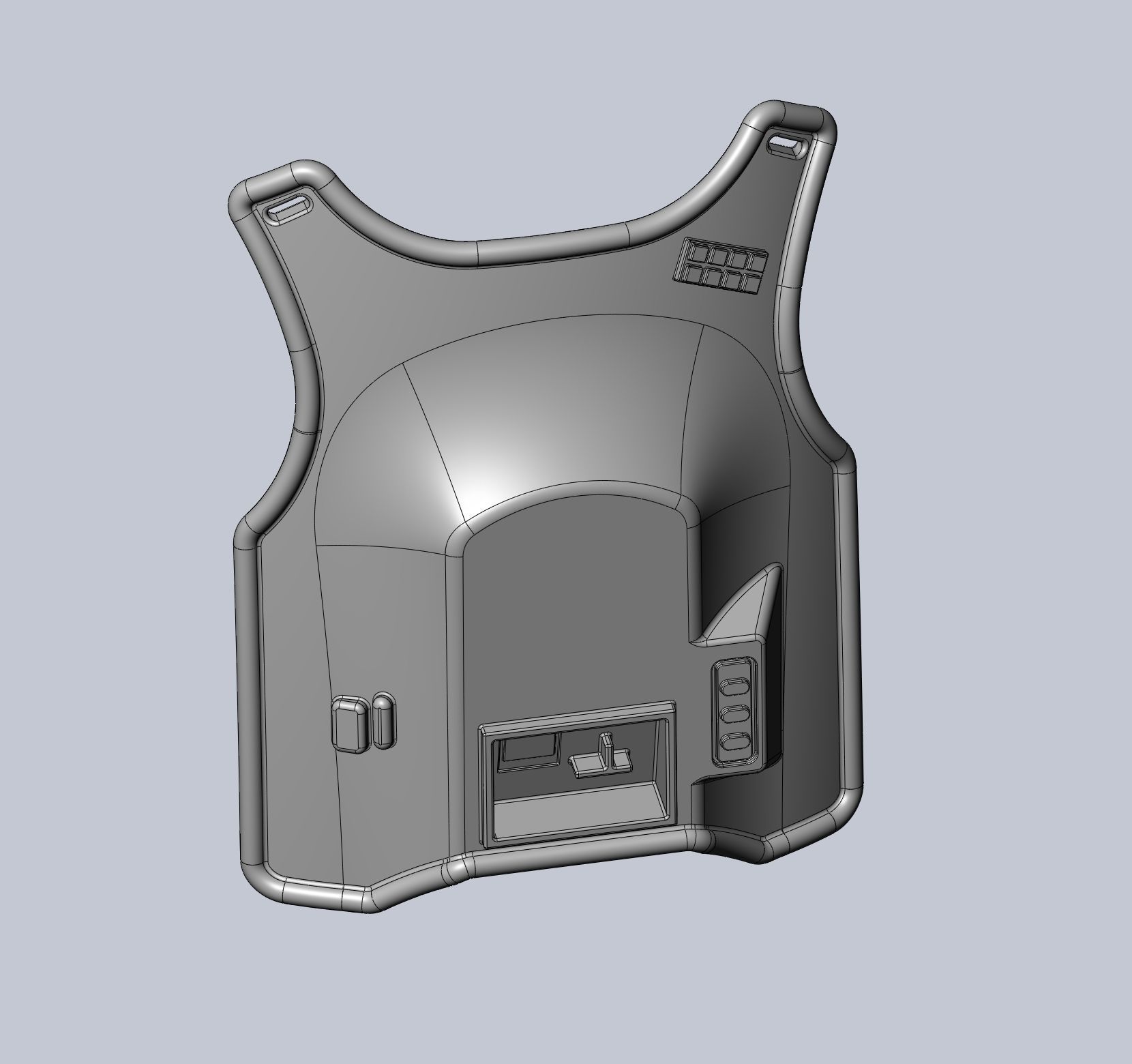Star Wars Imperial Officer Armor Chestplate 3D print model_40